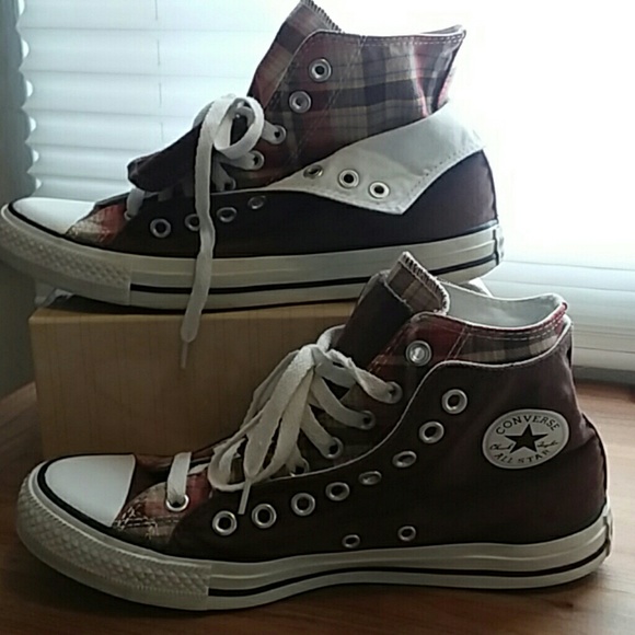 Converse unisex Chuck Taylor plaid high tops - Picture 9 of 10
